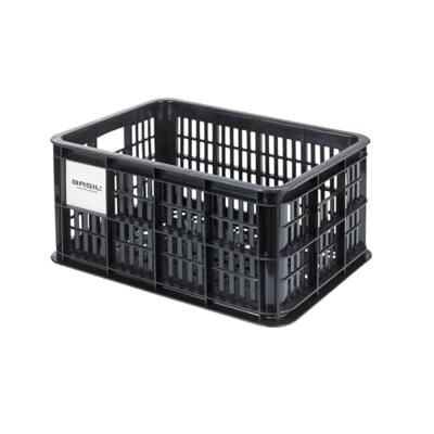 Basil Gerecyclede fietskrat crate s 17.5 liter mik 28 x 39 x 23 cm - zwart