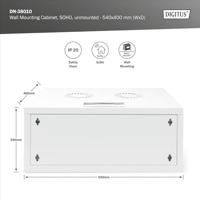 Digitus DN-38010 rack 4U Wandrek Grijs - thumbnail