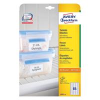 Avery diepvriesetiketten Ft 38,1 x 21,2 mm (b x h), wit, doos van 1625 etiketten - thumbnail