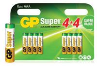 AAA batterijen multipack - 8 stuks | GP | Alkaline | GP0080 - thumbnail