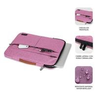 Laptoptas Subblim Air Padding 360 Grijs Roze - thumbnail