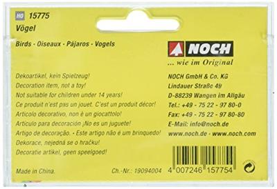 NOCH 15775 H0 Set vogels figuren Geverfd