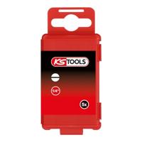 KS Tools 918.3366 Gleuf-bit 6 mm S2-staal Vernikkeld E 6.3 5 stuk(s) - thumbnail