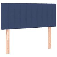 Boxspring met matras en LED stof blauw 120x200 cm - thumbnail