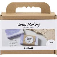 Creativ Company Mini hobbyset zeep maken, vierkant, lichtpaars, 1 doos - thumbnail