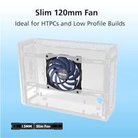 Akasa Alucia XS12 Computer behuizing Koelplaat/radiatoren Zwart, Blauw 1 stuk(s) - thumbnail