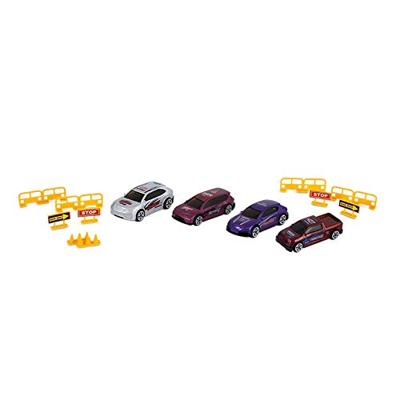 Online Retail Shop Vrachtauto silver wheels transporter met 4 auto&apos;s - thumbnail