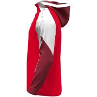 JAKO 6770 Sweater Met Kap Dynamic - Rood/Wit/Donkerrood - L - thumbnail