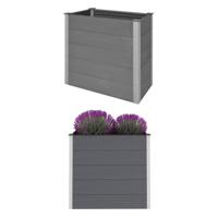 Plantenbak verhoogd 100x50x91 cm HKC grijs - thumbnail