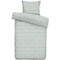 Dekbedovertrek Bella - groen - 140x220 cm - Leen Bakker - thumbnail