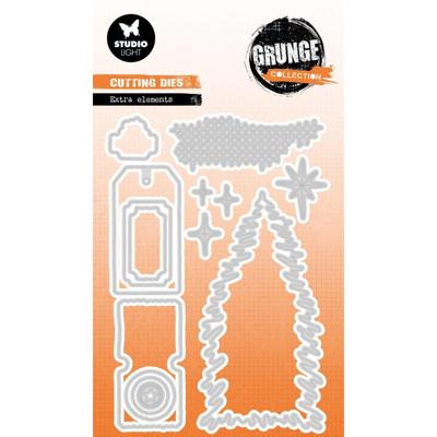 Studio Light • grunge collection cutting die extra elements
