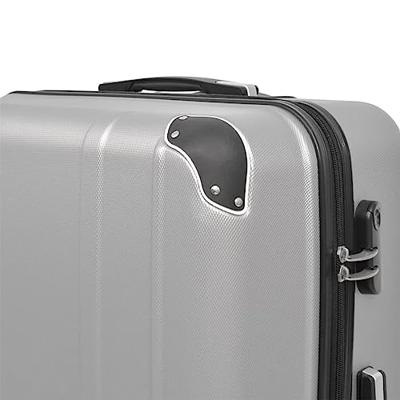 VidaXL Harde rolkoffer set zilver 4-dlg
