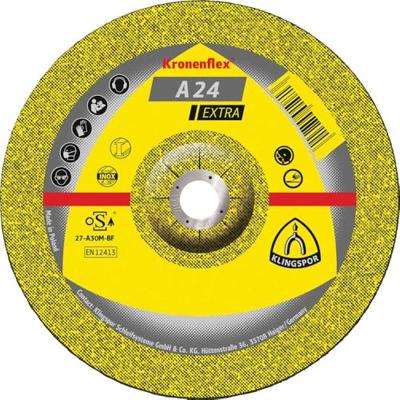 Klingspor 188465 A 24 Extra Afbraamschijf gebogen Diameter 115 mm Boordiameter 22.23 mm Staal 10 stuk(s) Klingspor 188465 A 24 Extra Afbraamschijf gebogen Diameter 115 mm Boordiameter 22.23 mm Staal 10 stuk(s)