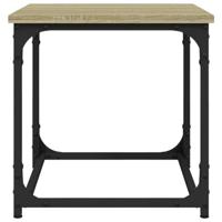 Salontafel 40x40x40 cm bewerkt hout sonoma eikenkleurig - thumbnail