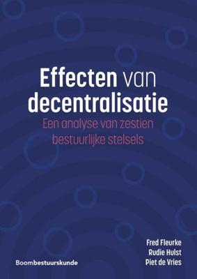 Effecten van decentralisatie (Paperback)