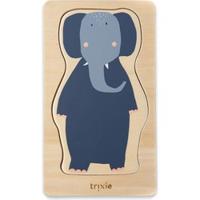 Trixie houten 4-lagen puzzel dieren, 5st. - thumbnail