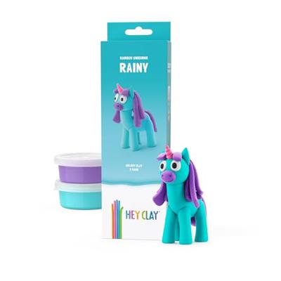 Hey Clay Klei Rainy Figuur 3 Potjes Klei
