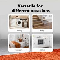 VidaXL Antislip badmat oranje 60 x 90 cm pp - thumbnail