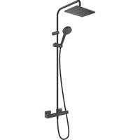 Hansgrohe Regendouche set Vernis Shape Showerpipe 230 1 Jet met Douchethermostaat Mat Zwart - thumbnail