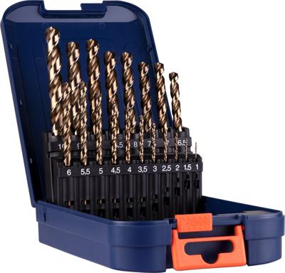 Rotec 19 dlg Kunststof Cassette Spiraalboren Cobalt 1,0-10,0x0,5mm - 900.0023K - 900.0023K