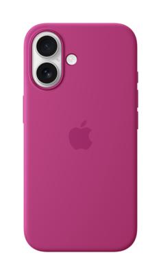 Apple Silicone MagSafe Hoesje iPhone 16 Fuchsia
