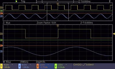 VOLTCRAFT DSO-2104 Digitale oscilloscoop 100 MHz 4-kanaals 1 GSa/s 80 kpts 8 Bit Digitaal geheugen (DSO) 1 stuk(s)