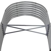 Plantenbak 152x80x36 cm gepoedercoat staal antracietkleurig - thumbnail