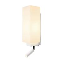 SLV Slaapkamer wandlampQuadrass wit - 1003429 - thumbnail