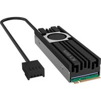 ICY BOX M2HSF-703 hardwarekoeling SSD (solid-state drive) Koelplaat 2 cm 1 stuk(s) Zwart, Grijs - thumbnail