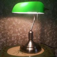 Creatieve retro nostalgische Office studie bed LED tafellamp zonder lamp (groen brons) - thumbnail