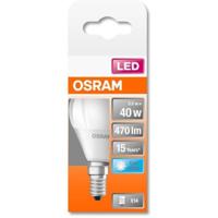 OSRAM HOMELIGHTING 4058075430815 LED-lamp Energielabel F (A - G) E14 Peer 4.9 W = 40 W Koudwit (Ø x l) 45 mm x 82 mm 1 stuk(s) - thumbnail