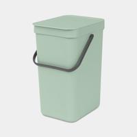 Brabantia Sort & Go afvalemmer 12 liter jade green - thumbnail