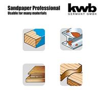 kwb 812080 Schuurpapier Korrelgrootte (num) 80 (l x b) 280 mm x 115 mm 10 stuk(s) - thumbnail