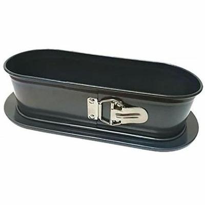 Ovale scharnierende vorm - BAUMALU - 31x12x8 cm - Koolstofstaal gecoat staal 0,8 mm - Antraciet antiaanbaklaag Ovale scharnierende vorm - BAUMALU - 31x12x8 cm - Koolstofstaal gecoat staal 0,8 mm - Antraciet antiaanbaklaag