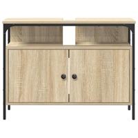 Badkamerkast Bruin 80 x 30 x 60 cm Bewerkt hout - thumbnail