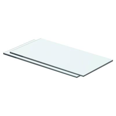 VidaXL Schappen 2 st 40x15 cm glas transparant VidaXL Schappen 2 st 40x15 cm glas transparant