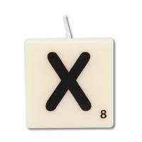 Paperdreams Letter Kaarsje X, 4st. - thumbnail