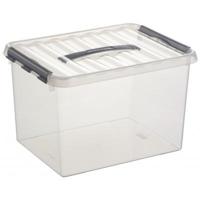 Sunware Q-line box 22 liter transp/metaal - thumbnail