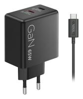 Lenovo G0A6065BEU USB-oplader 45 W, 18 W 2x USB-C Zwart Thuis, Binnen GaN - thumbnail