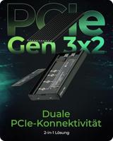 ICY BOX IB-2817M-C32 SDD-behuizing Zwart M.2 - thumbnail