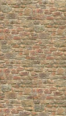 Livingwalls The Wall II - Oranje - Steenlook - 393181