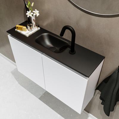 MONDIAZ TURE 80cm toiletmeubel talc. EDEN wastafel urban midden 1 kraangat