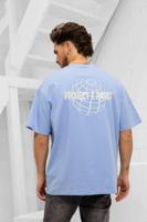 Project X Paris Motif Planète T-Shirt Heren Blauw - Maat XL - Kleur: Lichtblauw | Soccerfanshop - thumbnail