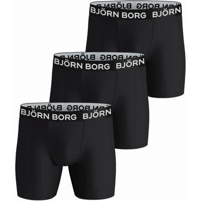 Heren boxershort - Performance - Zwart microfiber ondergoed - Sport ondergoed