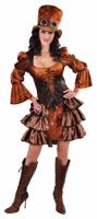 Steampunk kleding vrouw elite - thumbnail