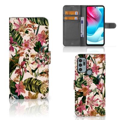Motorola Moto G60s Hoesje Flowers Motorola Moto G60s Hoesje Flowers