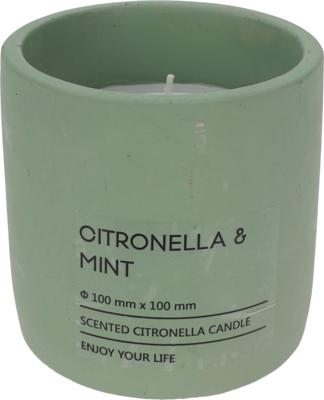 Pro Garden Citronella kaars in pot 10cm groen