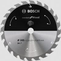 Bosch Accessories Bosch Power Tools 2608837681 Hardmetaal-cirkelzaagblad 165 x 15.875 mm Aantal tanden: 24 1 stuk(s) - thumbnail