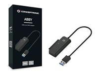 Conceptronic ABBY01B kabeladapter/verloopstukje USB A SATA Zwart - thumbnail