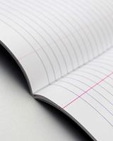 Schrift voor ft A4, gelijnd, 80 bladzijden, met voorlijn, geassorteerde kleuren, pak van 5 stuks - thumbnail